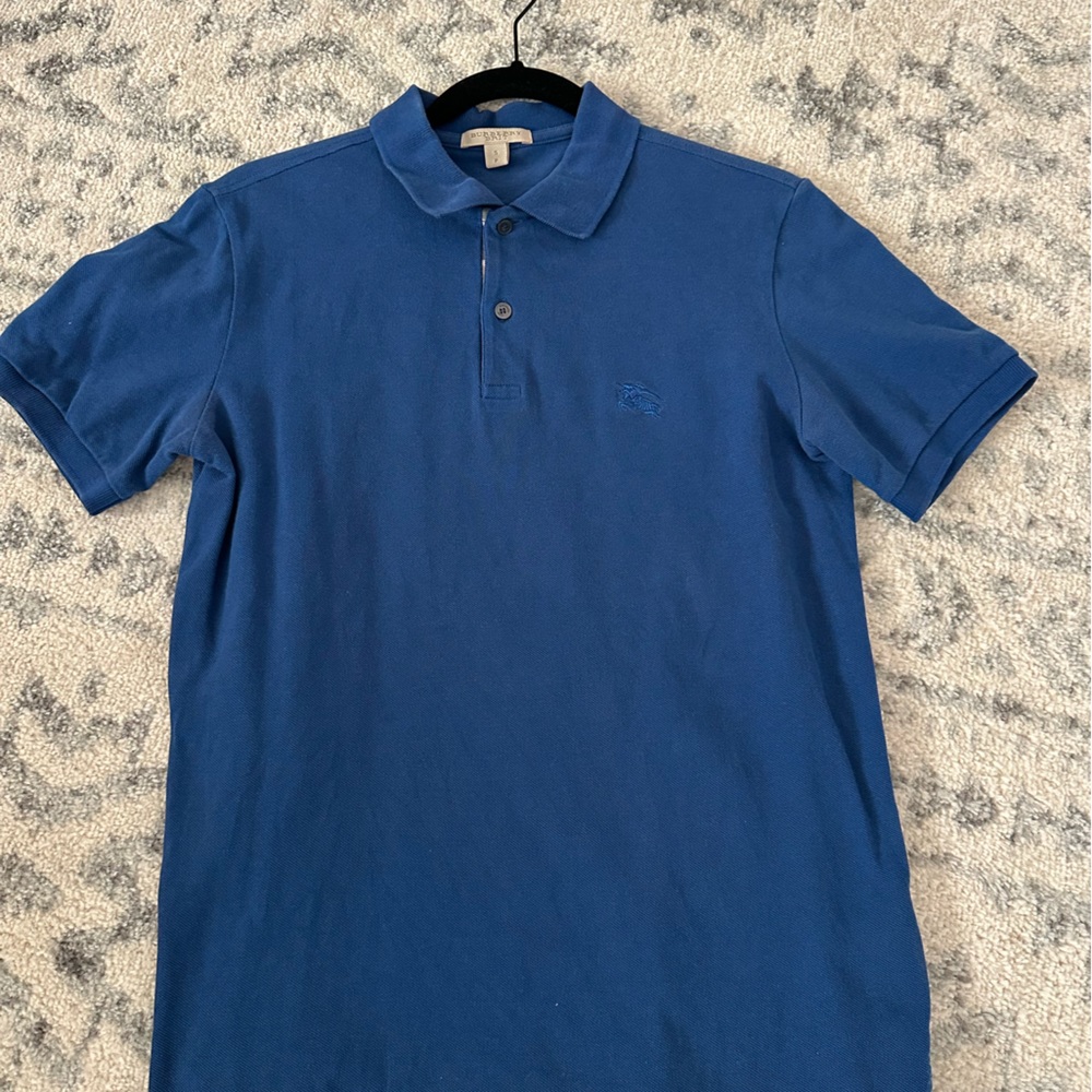 BURBBERY men’s blue polo